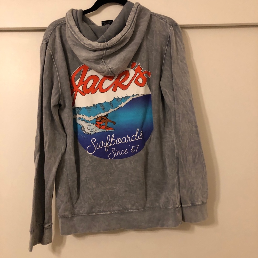 Grey Surf Hoodie